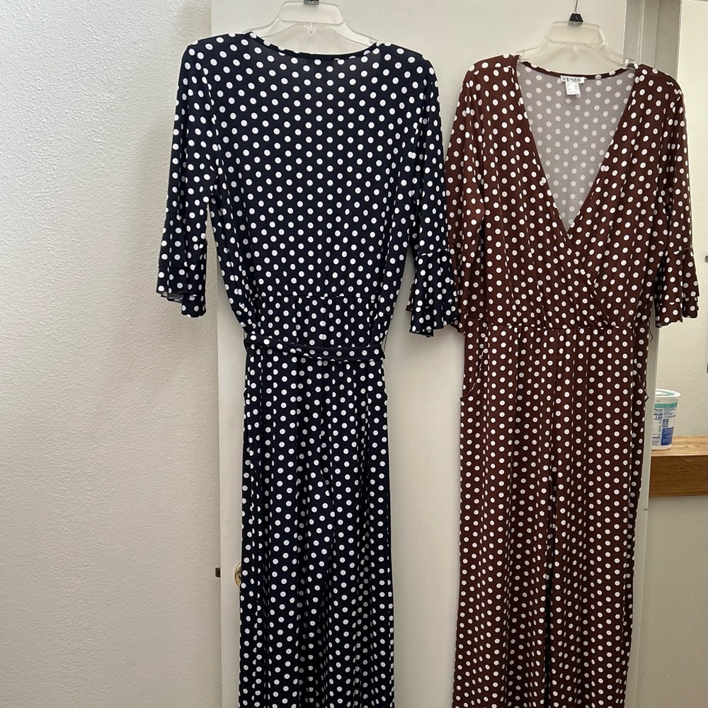 Beautiful palazzo pant suits.